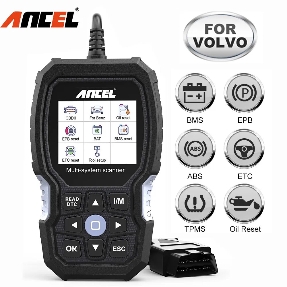 ANCEL VOD700 OBD2 ĳ,  ڵ ڵ   ĵ ,     DPF TPMS ETC BMS EPB ABS